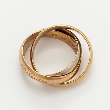 Cartier, ring, “Trinity”, 18K gold in three colours.
