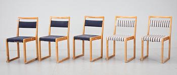 STOLAR, 5 st. Sven Markelius. AB Svenska Möbelfabrikerna i Bodafors, 1950-tal.