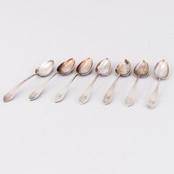 A 21-piece set of Finnish silver cutlery by Wilhelm Pettersson, Turku 1908-15.