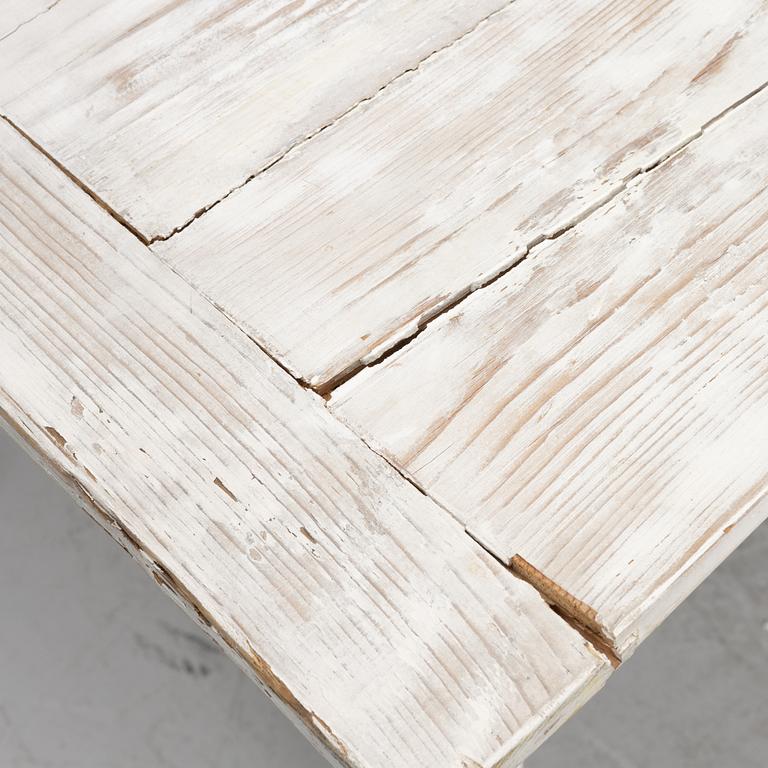 A table with stools, 20th/21st century.