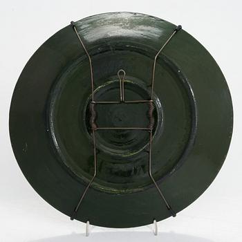 Birger Kaipiainen ,koristelautanen, kivitavaraa, signeerattu  Kaipiainen, Arabia.