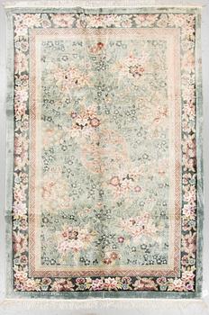 A RUG, Old  silk China, ca 271 x 180 cm.