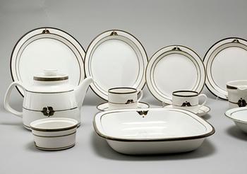 SERVISDELAR, 62 st, porslin, "Nordica", Rörstrand, 1900-talets andra hälft.