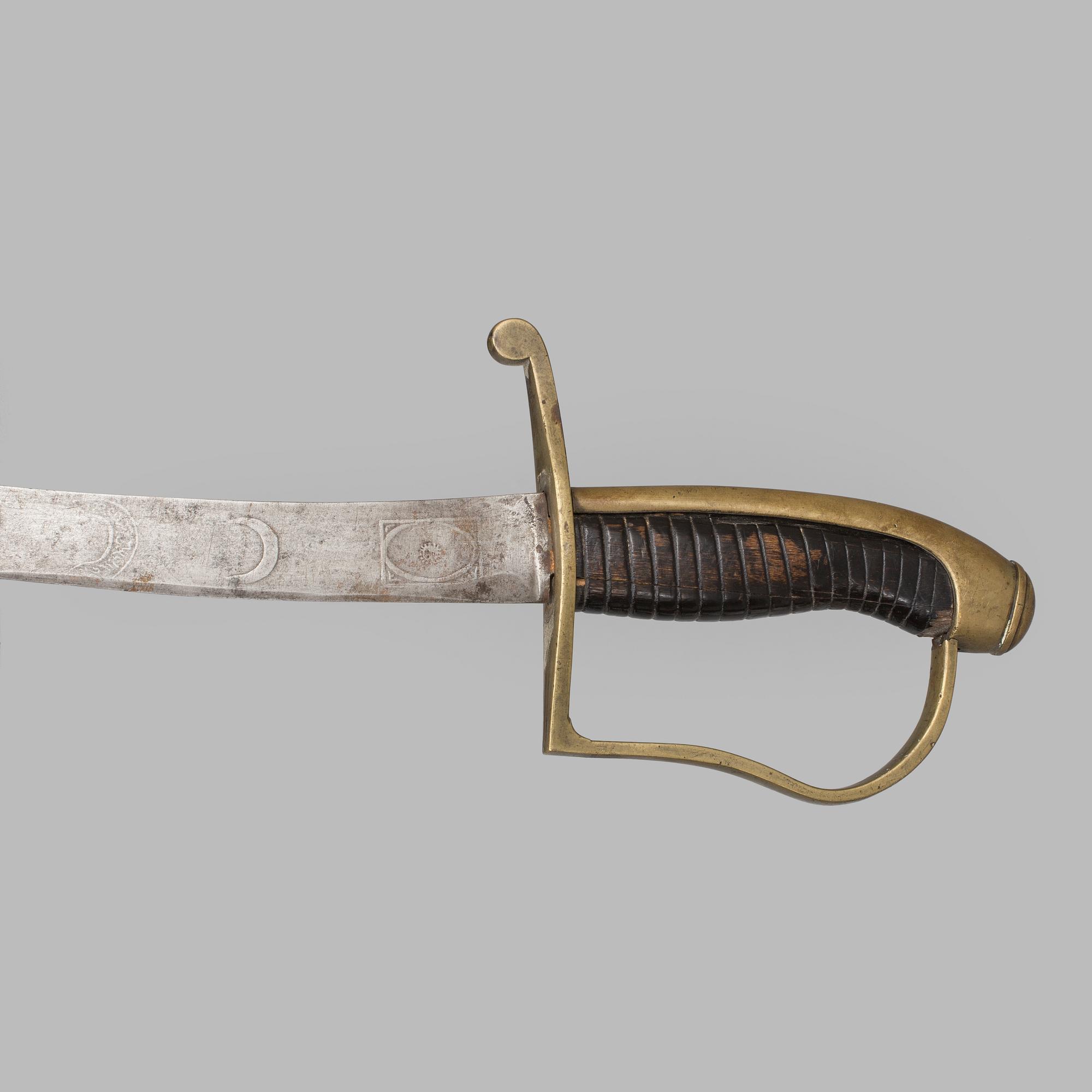 UNIFORMSJACKA, KEPI samt SABEL, 1800-tal.