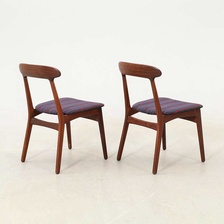 Chairs, a pair, mid-20th century, Denmark.