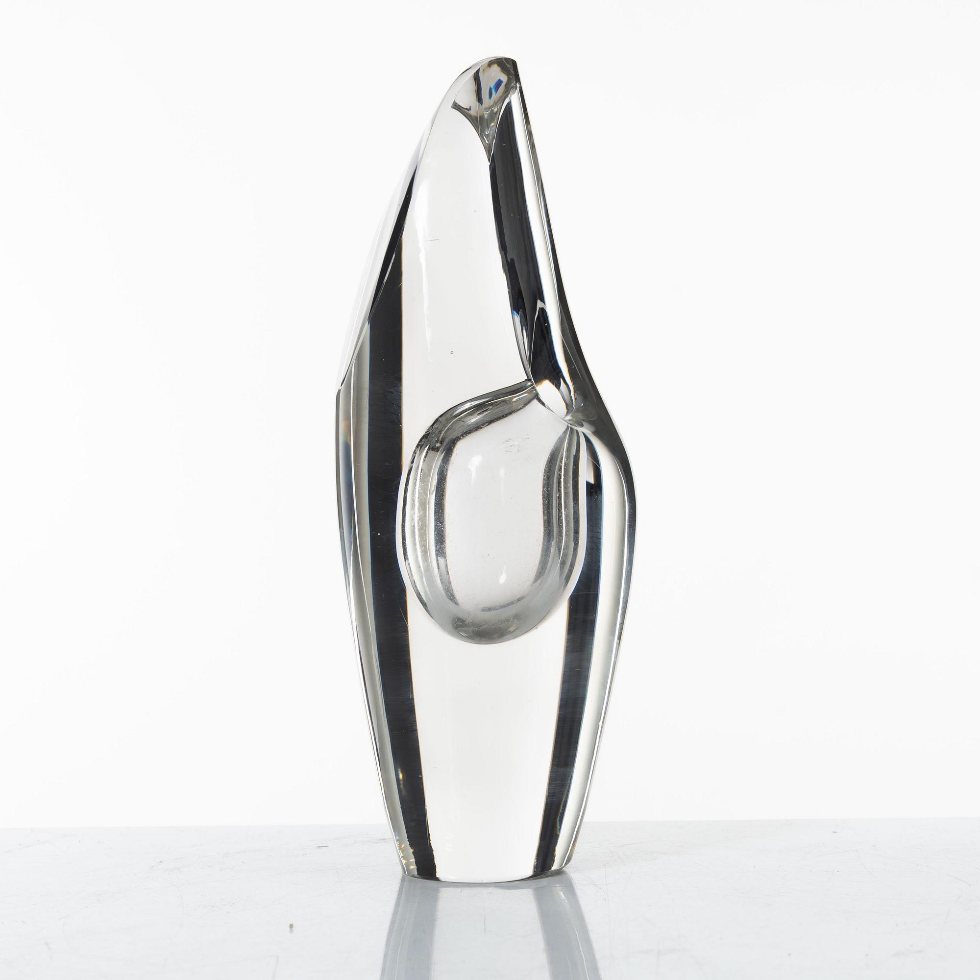 Timo Sarpaneva, skulptur, glas, "Orkidé", Iittala, Finland 1957.