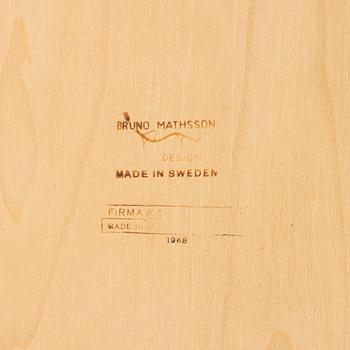 Bruno Mathsson, Coffee table, Firma Karl Mathsson, Värnamo, 1968.