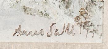 AARES SALLI, olja på duk, signerad och daterad 1954.