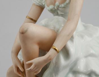 FIGURINER, 2 st, porslin, Wallendorf, tyskland, 1900-tal.