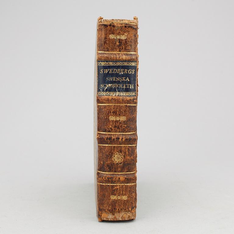 BOK, "Schibboleth. Swenska Språkets rycht och richtighet" av Jesper Swedberg, Skara 1716.