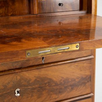 A mahogany secretaire, second half of the 19th Century.