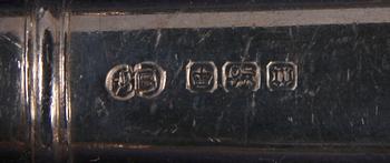 PARTI BESTICK, 16 st, silver, bl.a Ryssland. 1800/1900-tal.