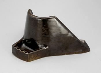 BOKSTÄLL/ASKFAT, porslin. Sven Wejsfelt, Gustavsberg, 1974.