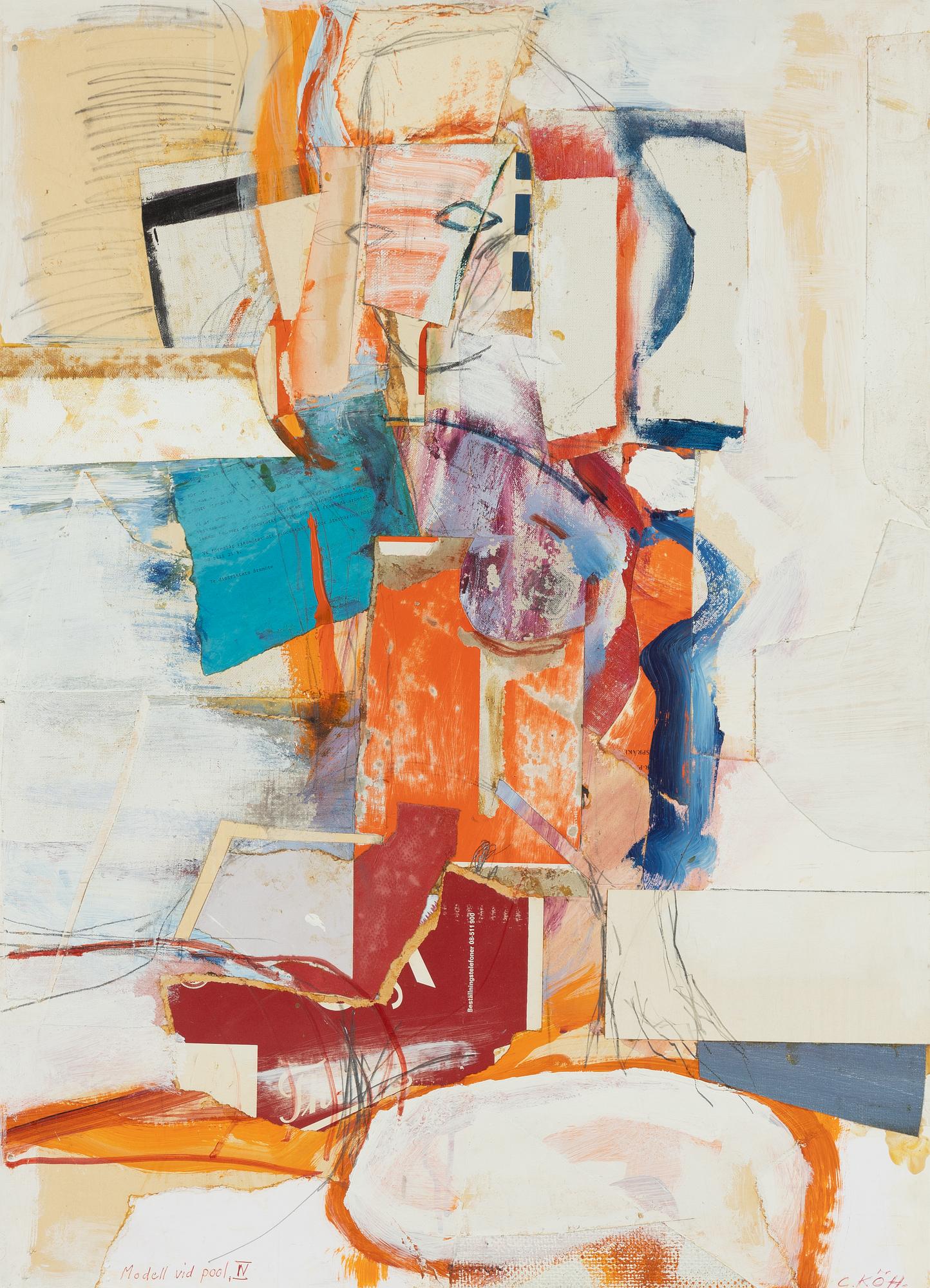 Carl Köhler, "Modell vid pool IV".