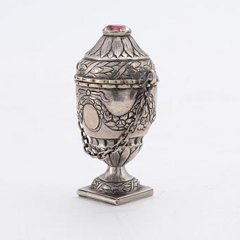 Christian Hosoe, luktdosa, silver, Louis XVI, Köpenhamn 1777.