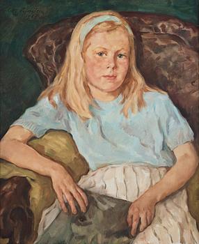 511. Lotte Laserstein, Portrait of Christina Nordström.