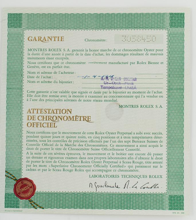 ROLEX, Submariner, "Red Mark V".