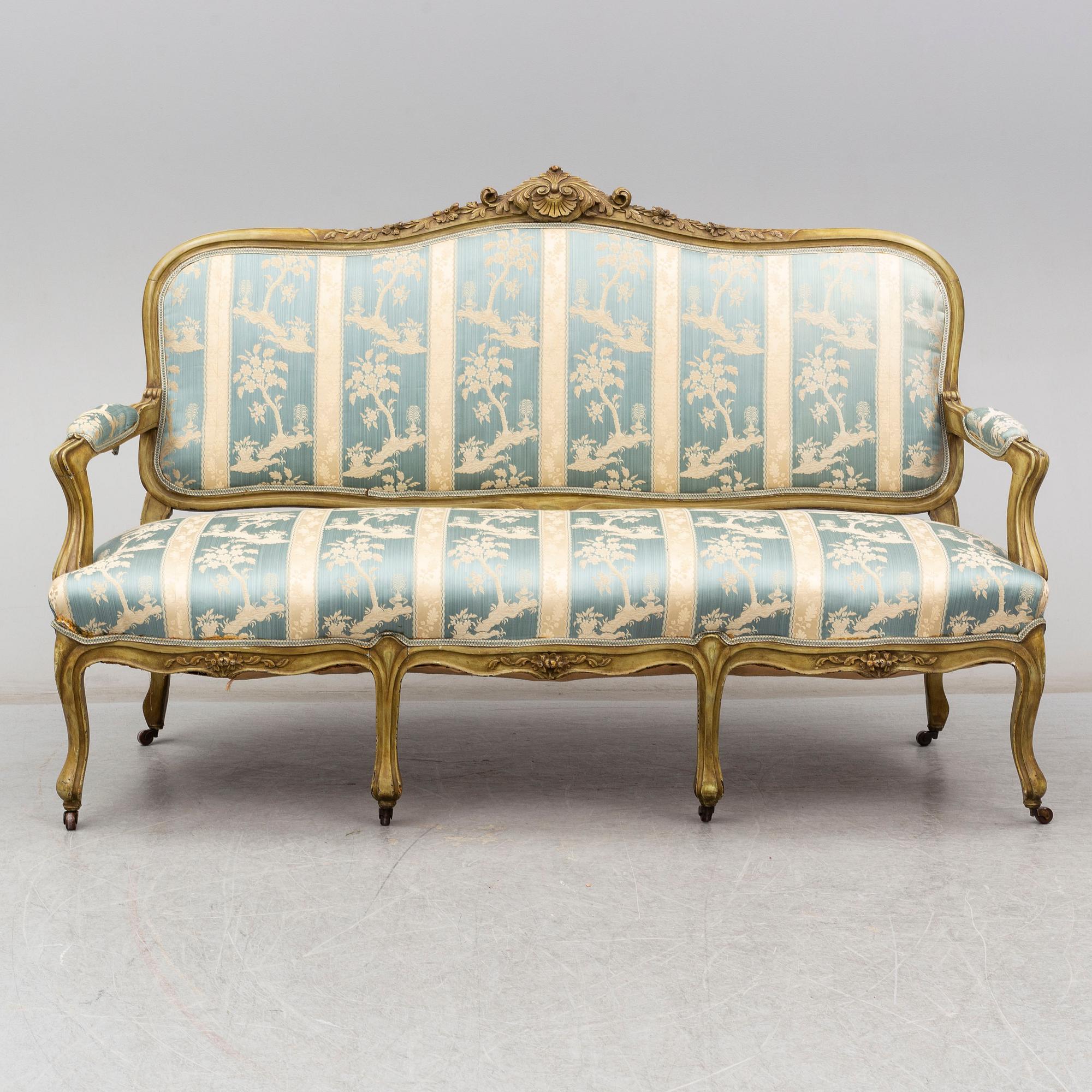 SOFFA, rokokostil, sent 1800-tal.