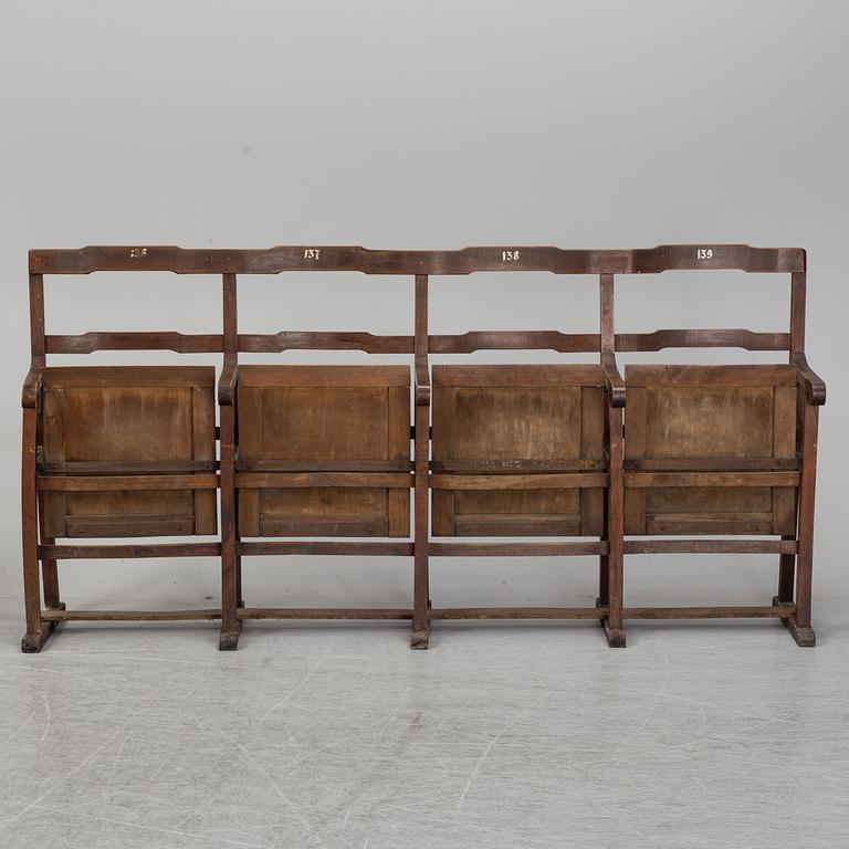 A pair of benches from the early 20th century.