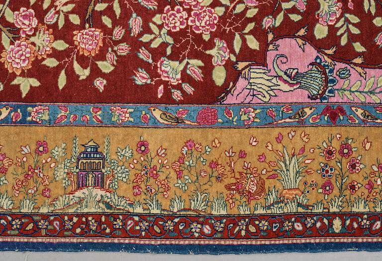 A rug, semi-antique oriental, ca 225 x 143 cm.