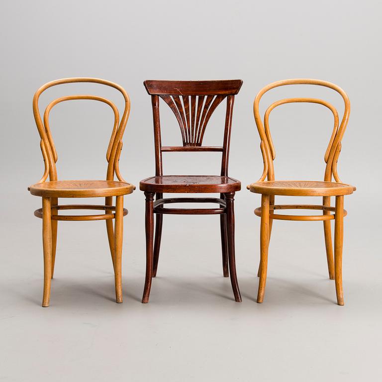 CAFÉSTOLAR, 2+1 st, Jacob & Josef Kohn, Wien och Thonet, Wien sekelskiftet 1800/1900.