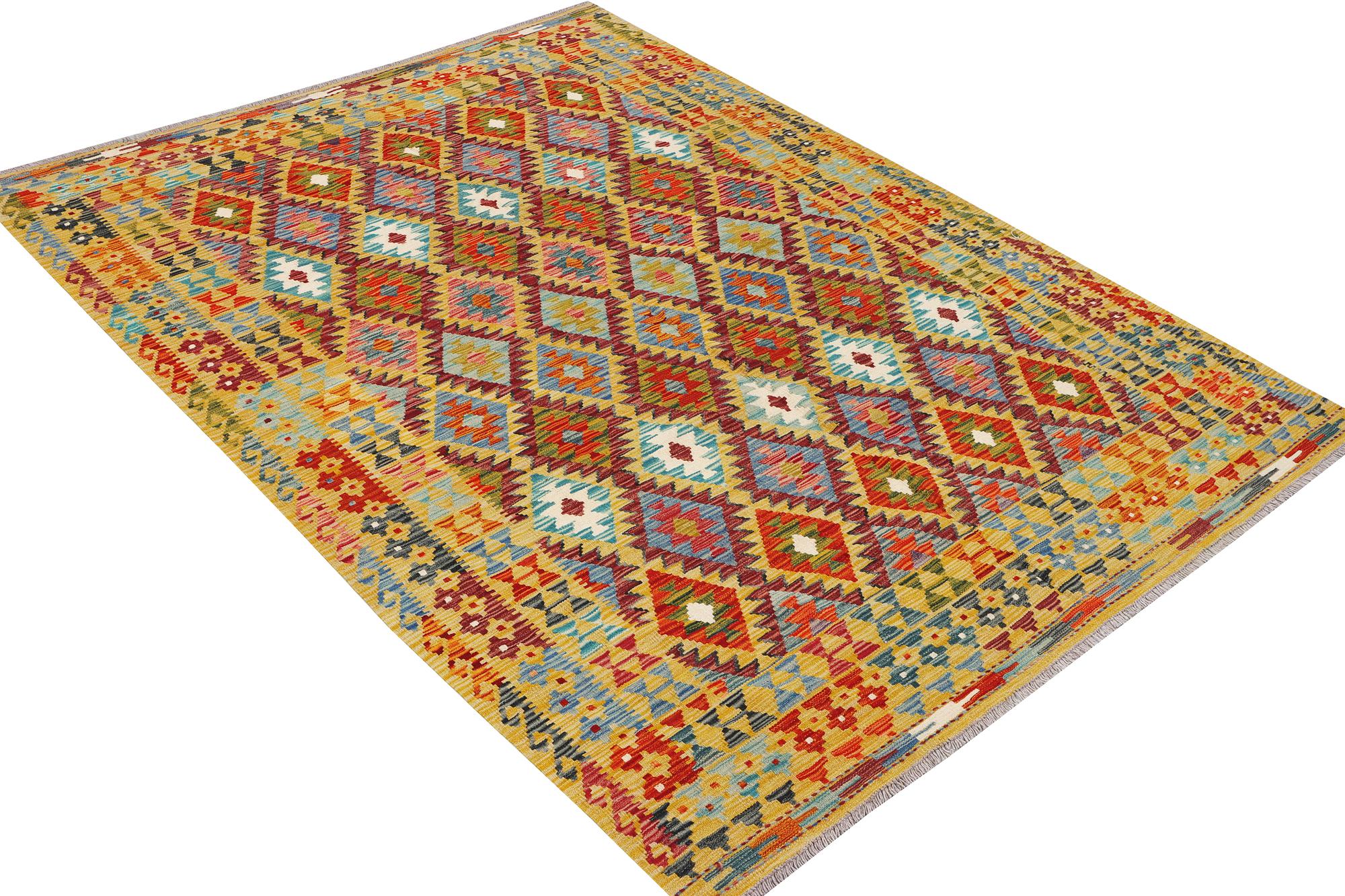 A Kilim rug, c. 240 x 181 cm.