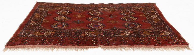 Antik Turkmesk Saryk chuval, part silk, Amu darya området, ca 170 x 112 cm.