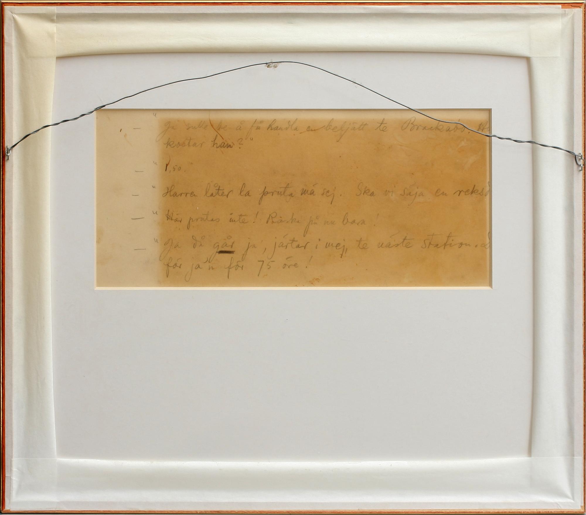 ALBERT ENGSTRÖM, tusch, 2 st, sign.