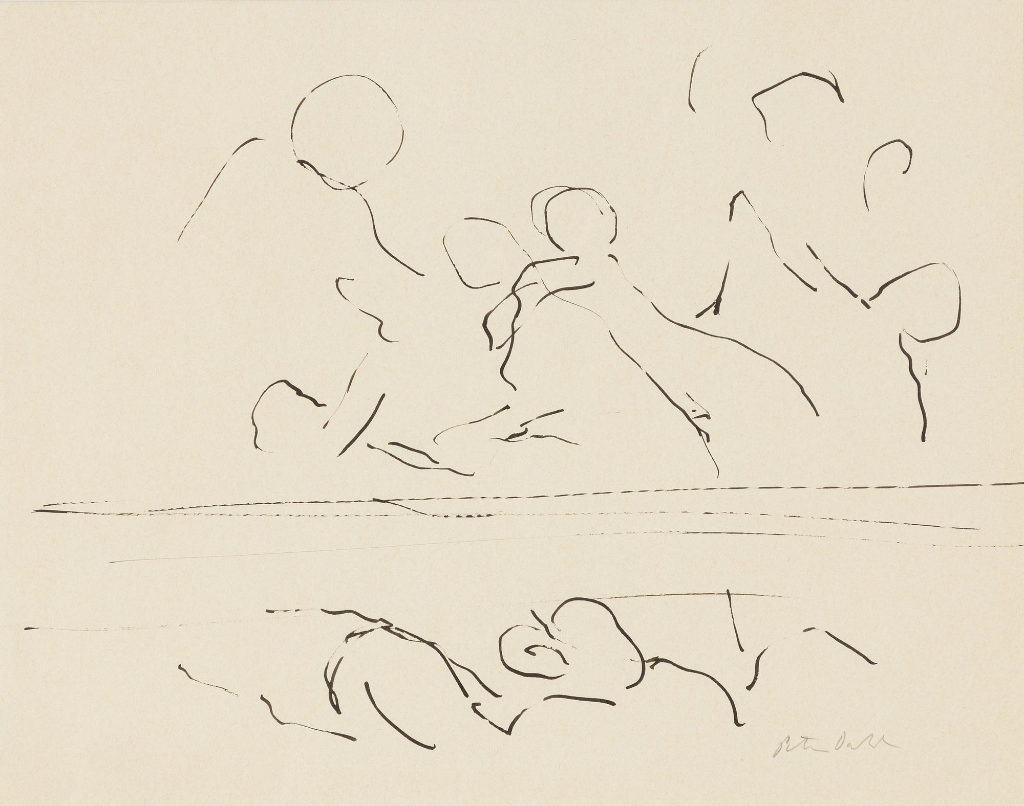 Peter Dahl, figurative scene.