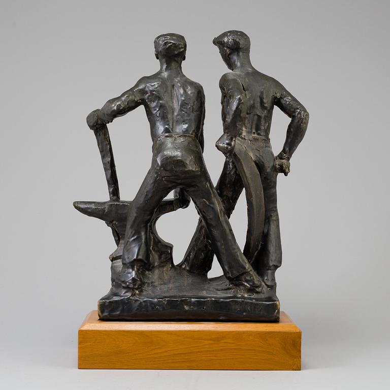 A sculpture by ALLAN EBELING in bronze, sined and dated, 20/8-31.