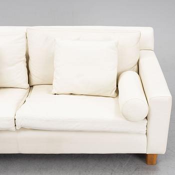 A leather upholstered 'Morris' sofa by Anika Reuterswärd for Fogia.