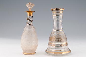 102. DECANTERS, 2 PCS.