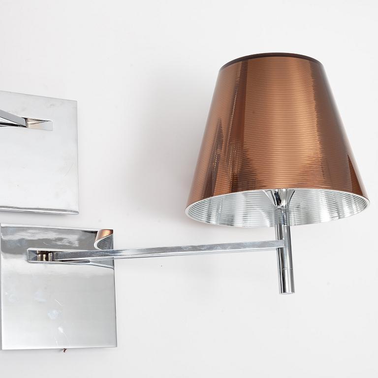 Philippe Starck, a pair of 'Ktribe' wall lights, Flos, Italy.