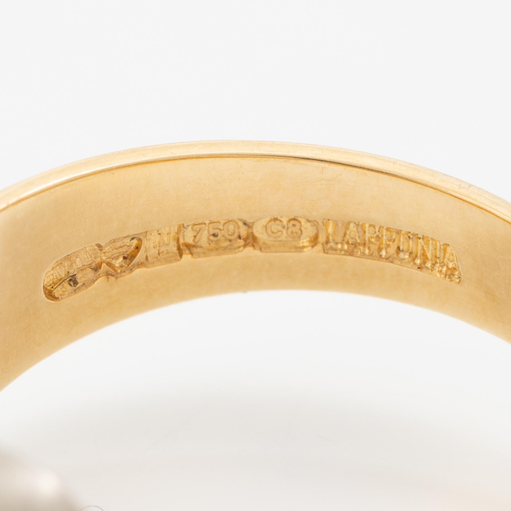 Lapponia, ring 18K gold, Finland 1980.