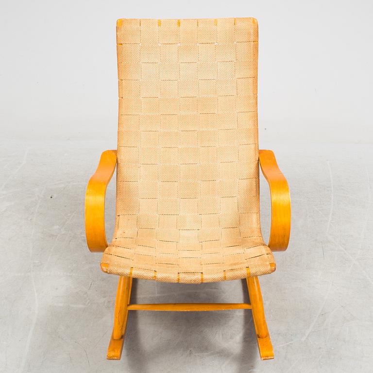 A birch rocking chair, 1940's.