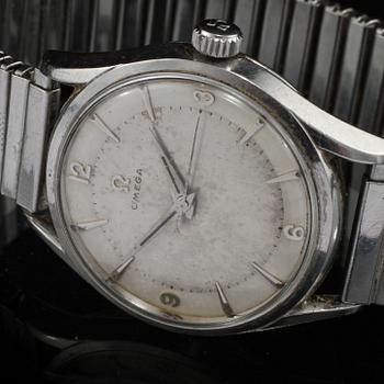 HERRARMBANDSUR, stål, Omega, 1950/1960-tal.
