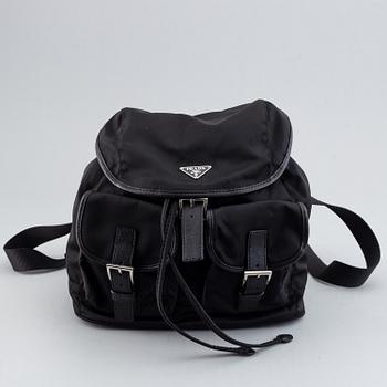 Prada, backpack.