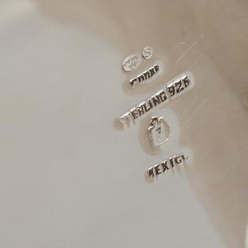 KAFFESERVIS, 3 delar, silver, Mexico, 1900-tal, total vikt 1255 gram.