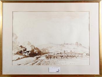 Edlef Ter Haar Romeny · ROMENY, EDLEF TER HAAR. Tuschlavering, sign o dat -77. 