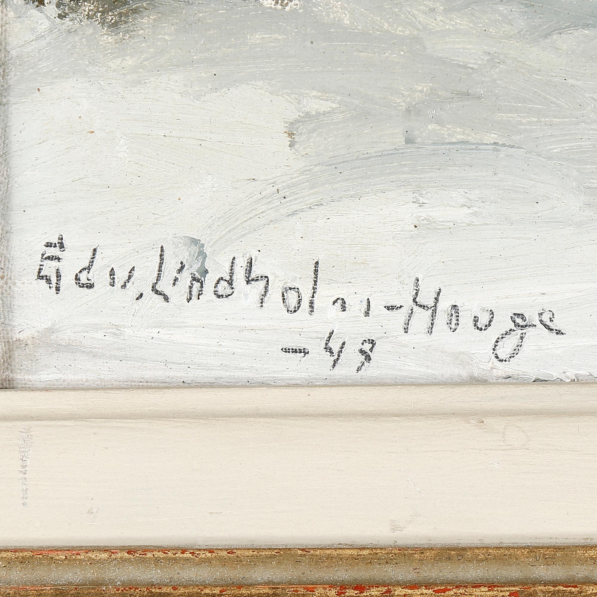EDVIN LINDHOLM-HOUGE, pannå, signerad och daterad -48.