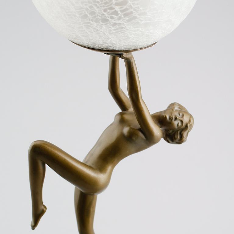 BORDSLAMPA, art déco, 1900-talets första hälft.