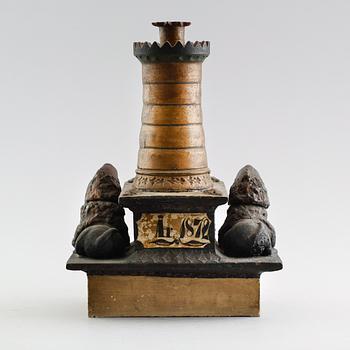 SKRIVSTÄLL, keramik, 1800-talets andra hälft.