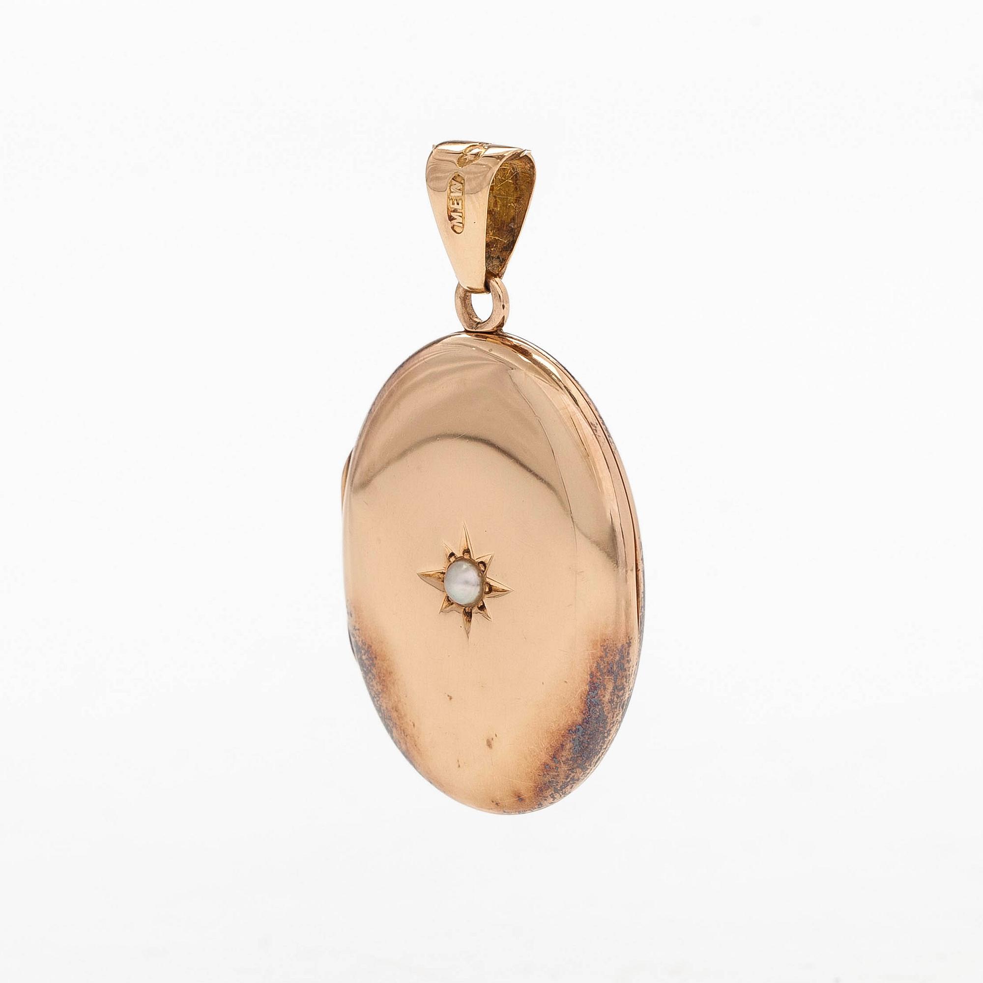 Medaljonki, 18K kultaa, Tampere 1923.