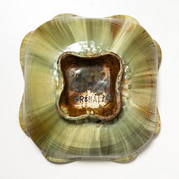 Allan Ebeling, a glazed ceramic bowl, Torshälla 1930s.