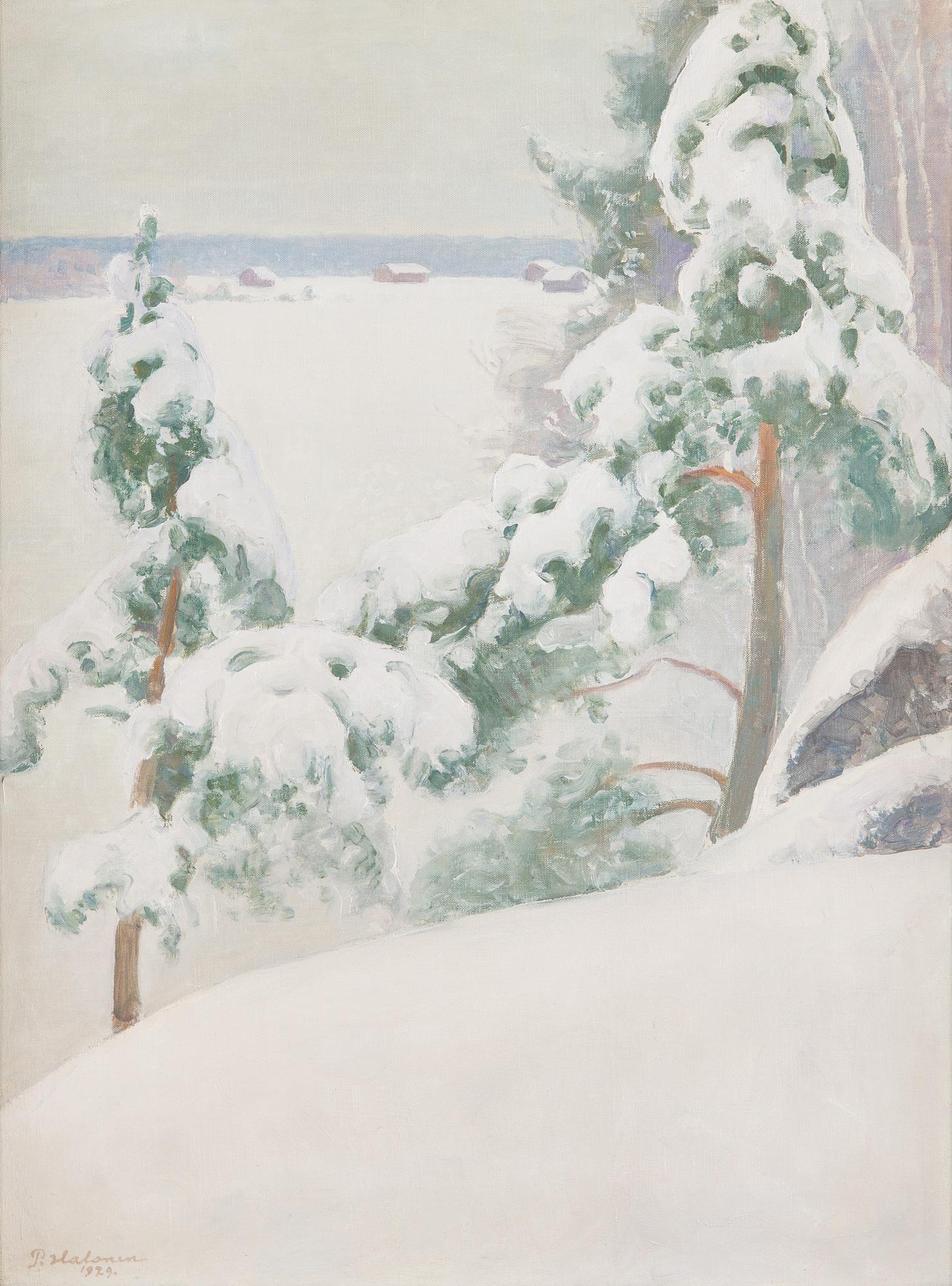 Pekka Halonen, Snow-laden pines.