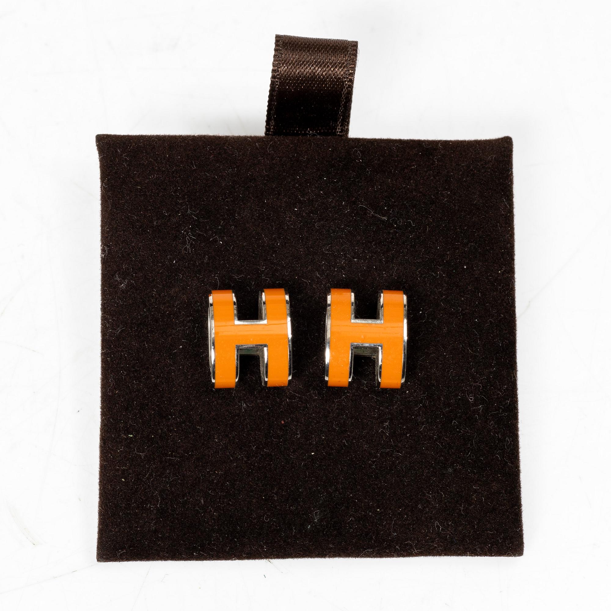 Hermès, örhängen, ett par, "Pop H".
