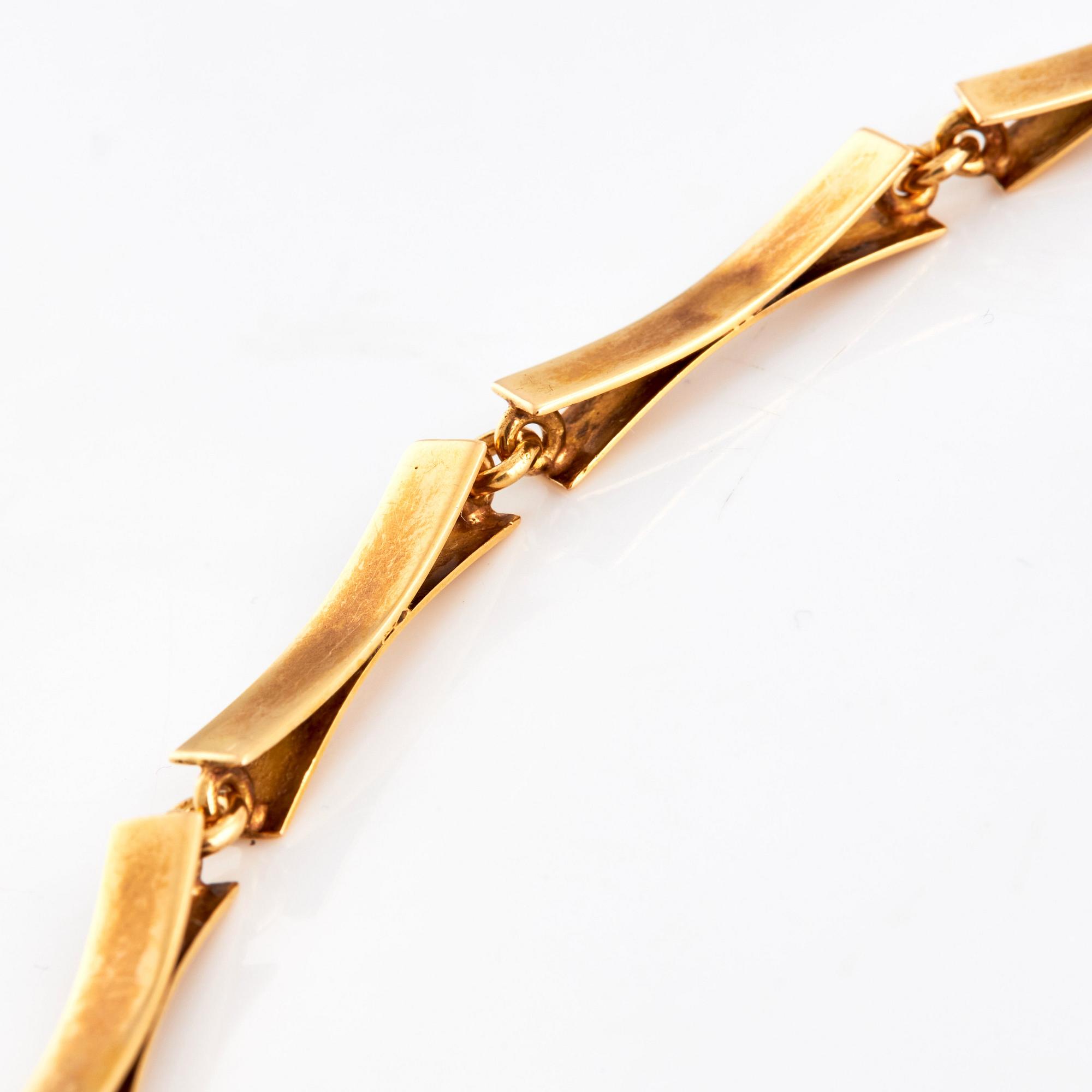Bengt Liljedahl, An 18K gold necklace, Stockholm 1989.
