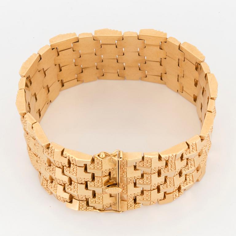 BRACELET, 18K gold, Uno-A-Erre, Italy 1960's.