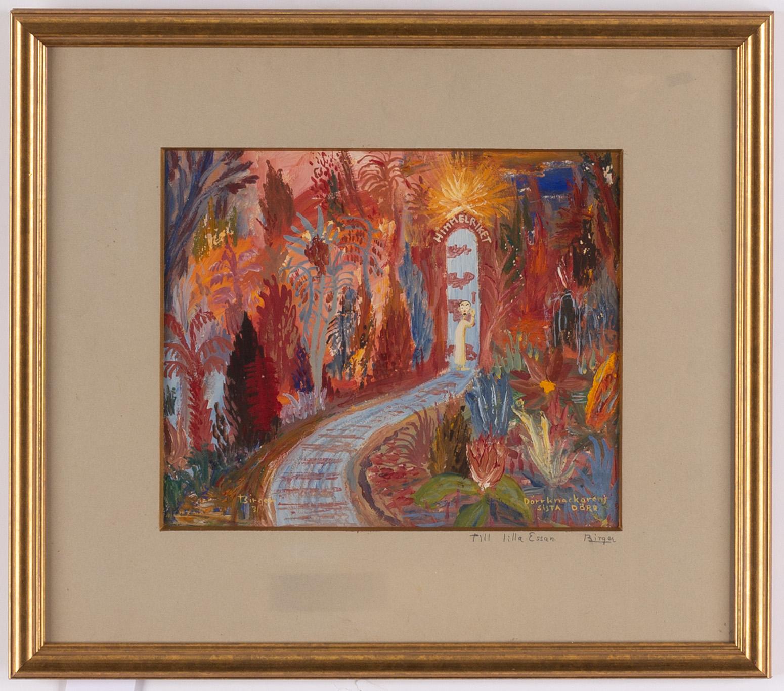 BIRGER BIRGER-ERICSON, mixed media, signed Birger and dated -31.