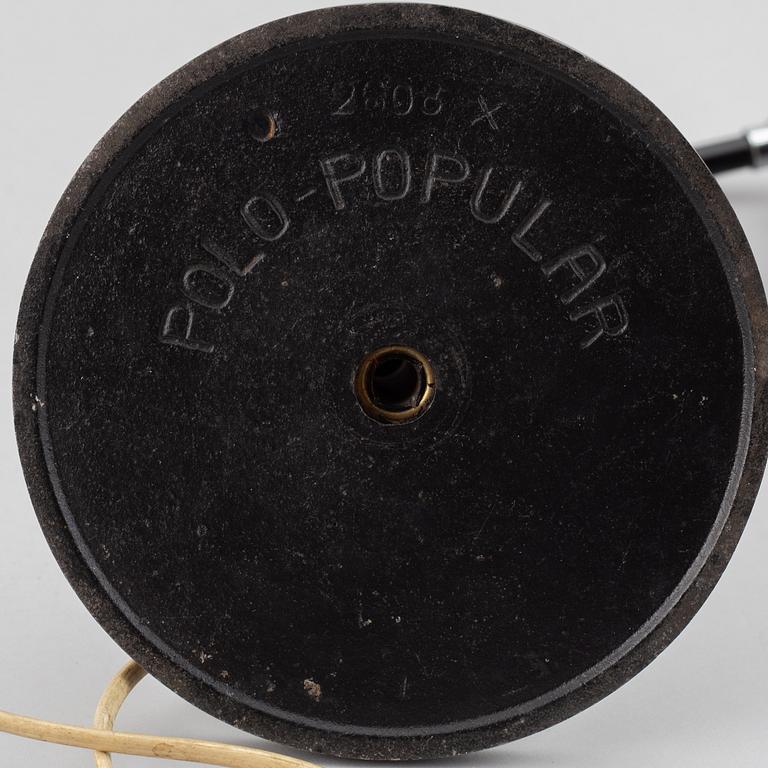 CHRISTIAN DELL, a model 2608 'Polo-Populär' table light, Bünte & Remmler, 1930's/40's.
